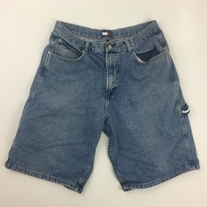 Vintage Tommy Hilfiger Jean Shorts Sz 36 Mens